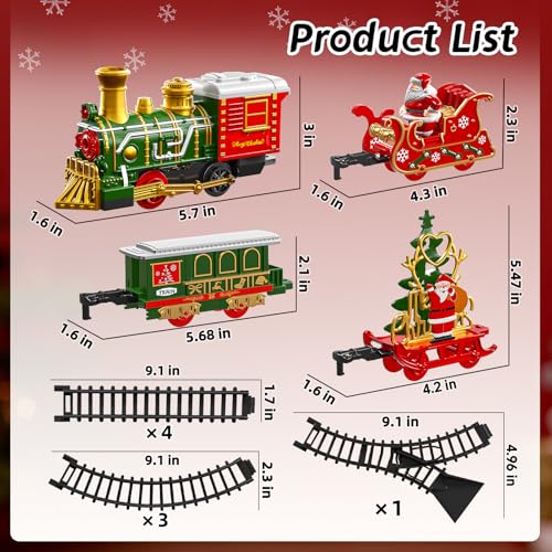 Electric Train Set with Smoke, Light and Sound, DIY Building Train Tracks C325179