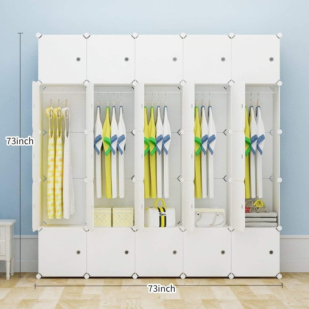 White 25 Cubes Dresser B591