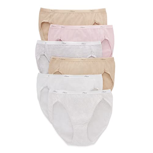 6-Pack Lightweight Cotton Hi-Cut Panties G853