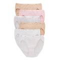6-Pack Lightweight Cotton Hi-Cut Panties G853