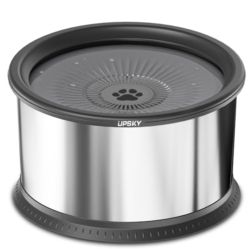 6.5L Stainless Steel No Spill Dog Water Bowl with Anti-Slip Mat P774399