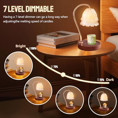 Candle Warmer Lamp with Dimmer, Timer, 2 Bulb K7800