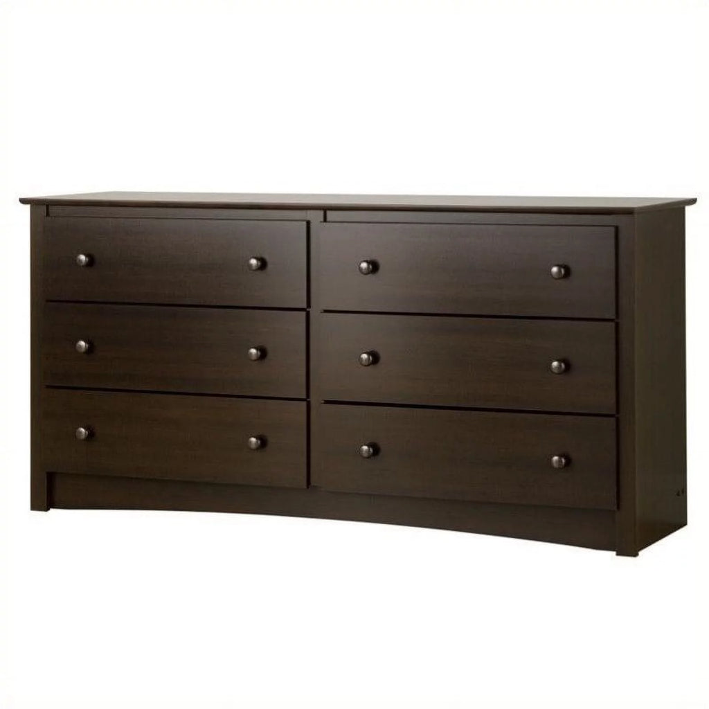 Espresso 6 Drawer Dresser B38948