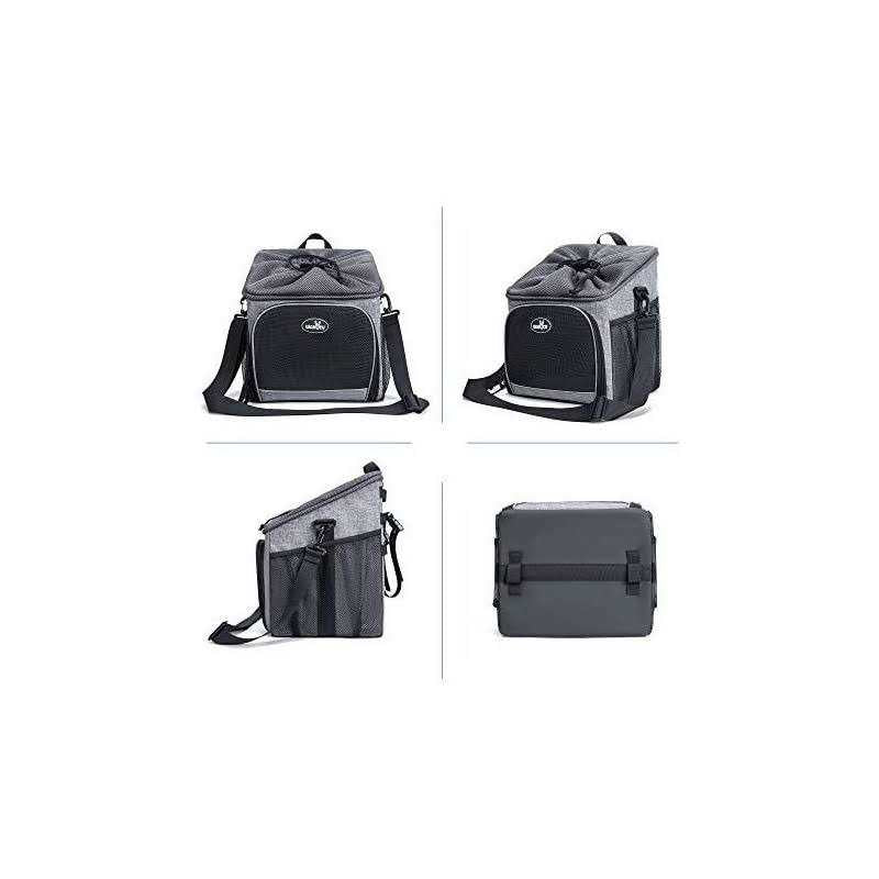 Dog Bike Basket Carrier Pet Bicycle Front Carrier Foldable Removable T379