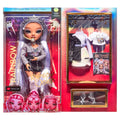 Purple Lilac Fashion Doll with 2 Designer Outfits and Microphone Headset A862