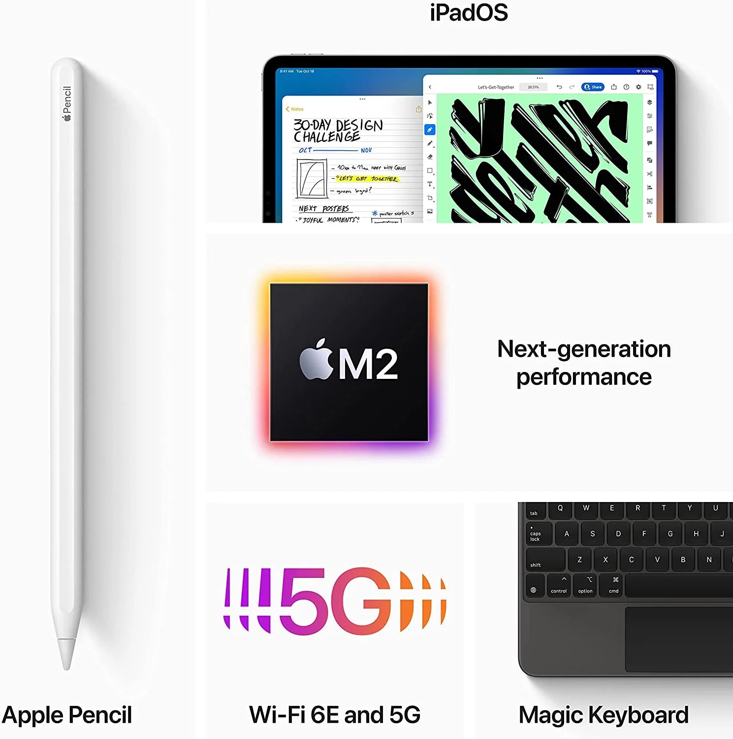 12.9-in iPad Pro Wi-Fi + Cellular 1TB Silver F205675
