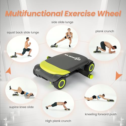 Ab Roller Board with 4 Wheels and Knee Pad H6615