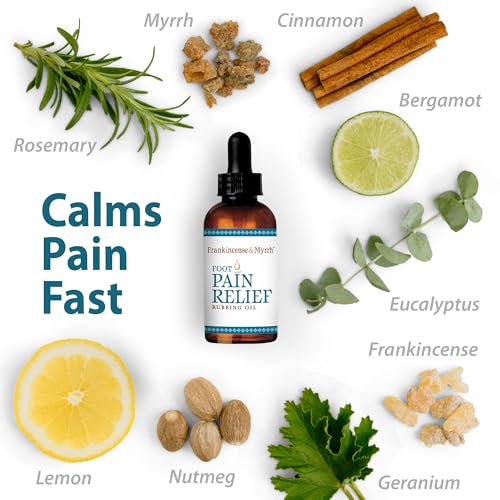 Foot Pain Relief Rubbing Oil with Essential Oils - 2 Pack D764661