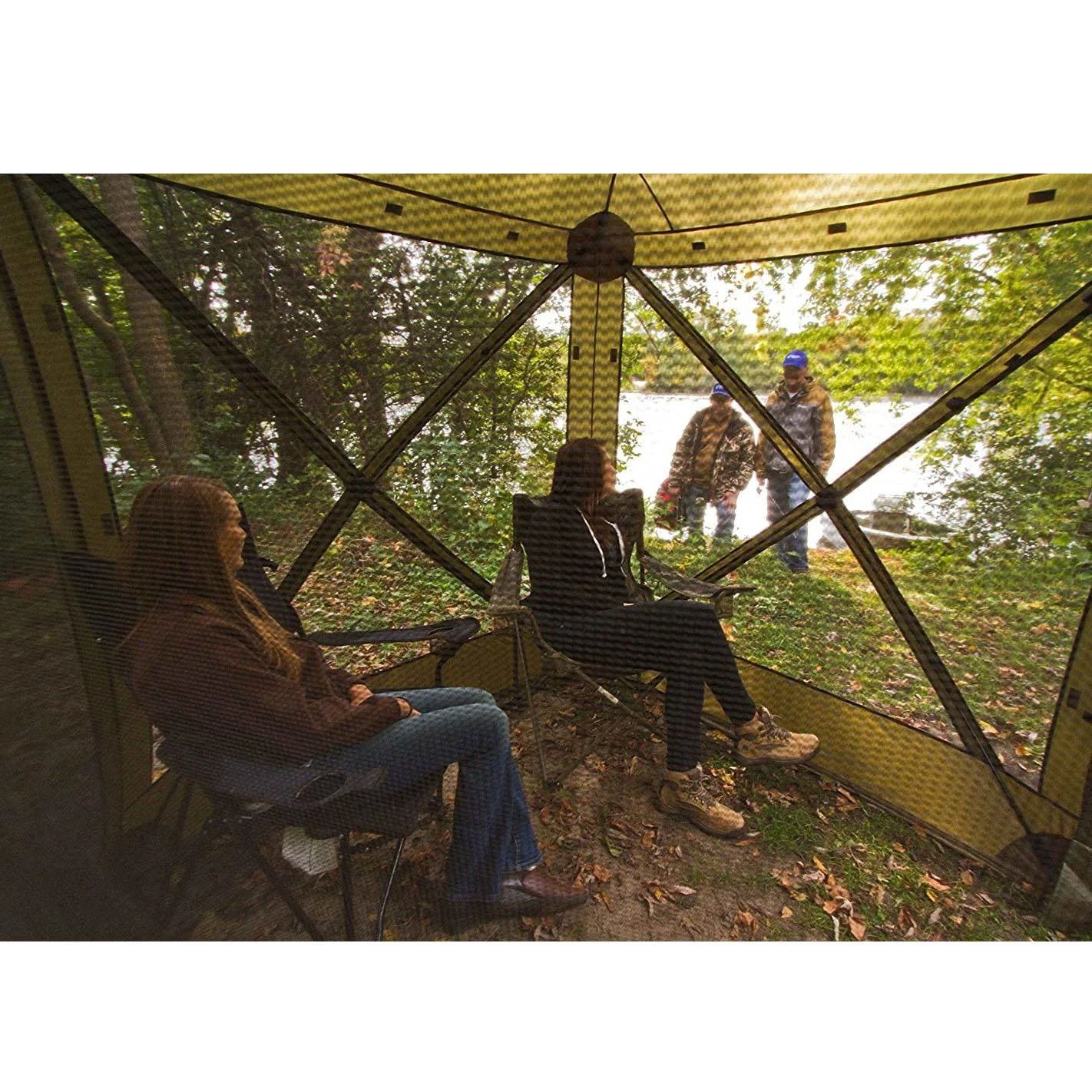 6' x 6' Pop-up Green Square Gazebo (2 Pack) D638180