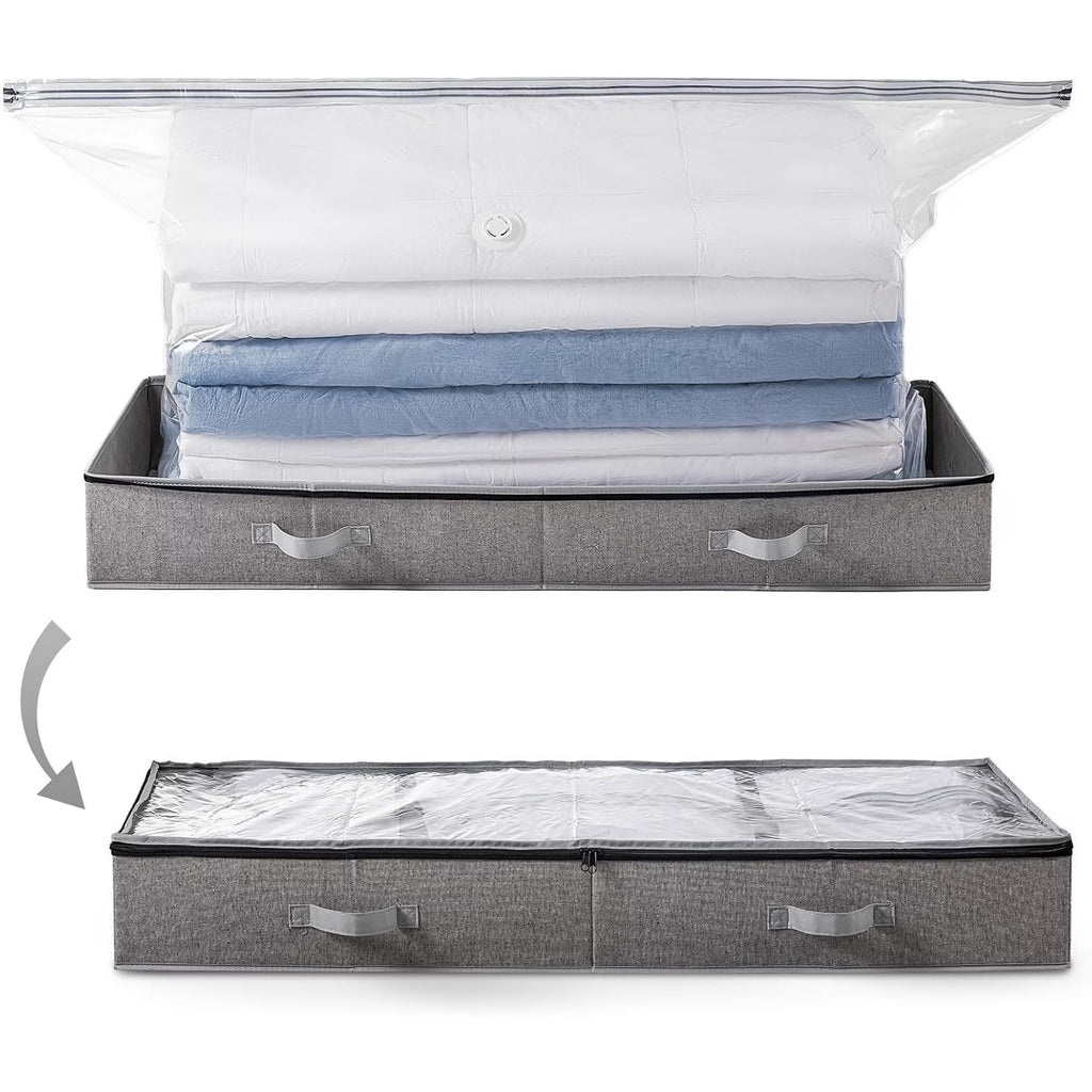 Under Bed Storage Box for Quilts Pillow Blankets Linen 41" x 17.7" x 6" X28805