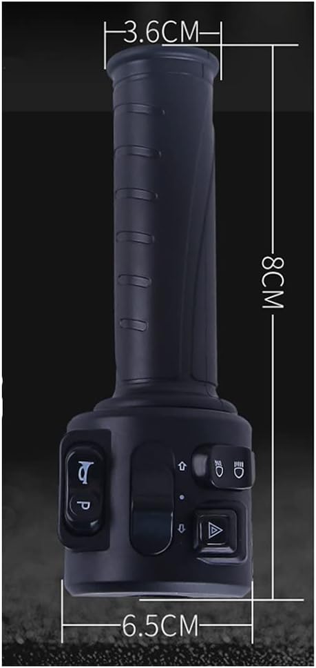 Twist Throttle Set with Three Speed Gear Reverse Turn Signal Function for Motorcycle E-Scooter Controller X947846