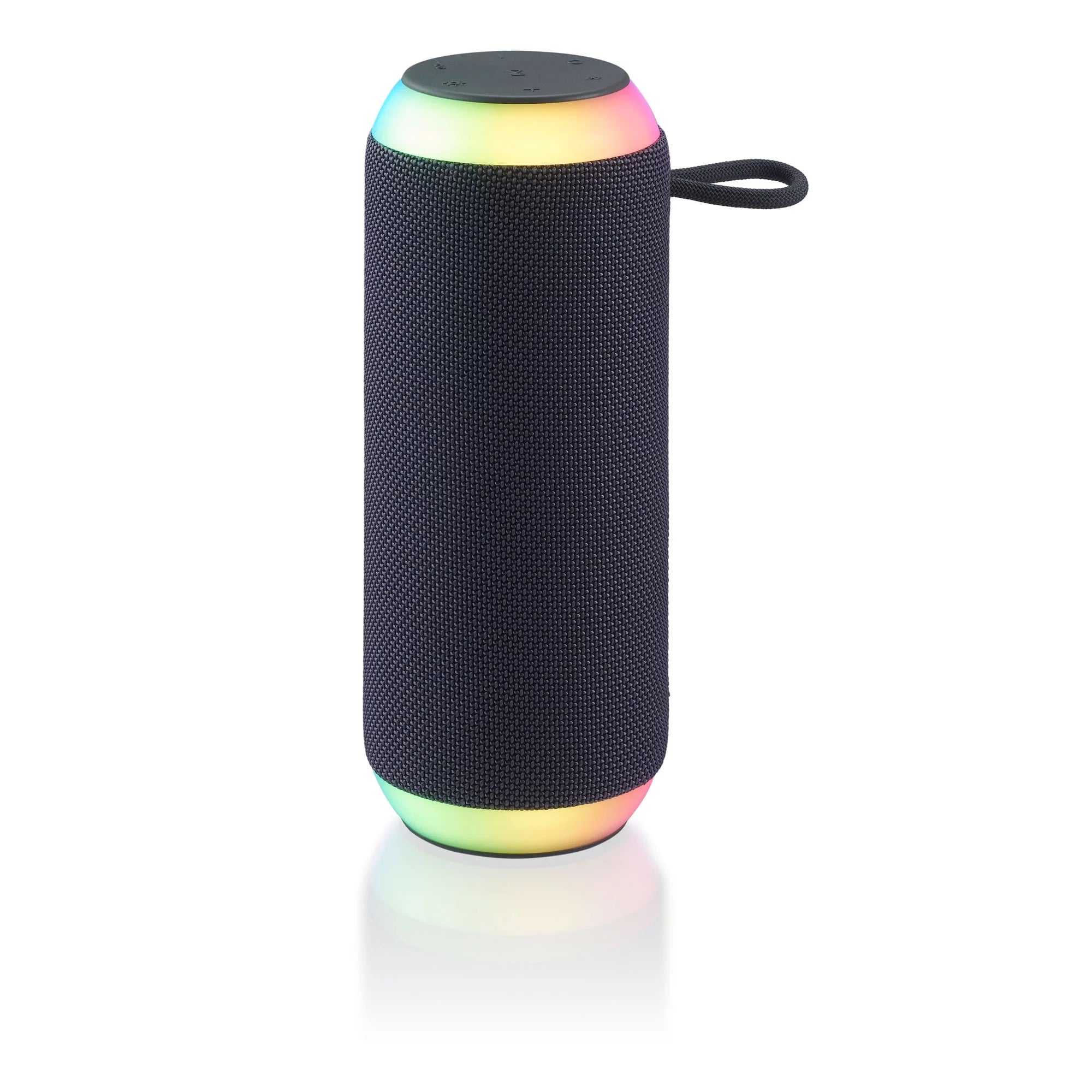 Large Rugged Speaker with LED Lighting, Gray G8461