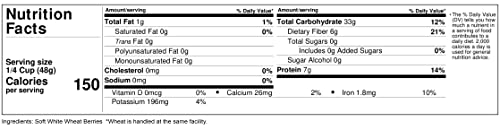 25 LBS Soft White Wheat Berries I593381