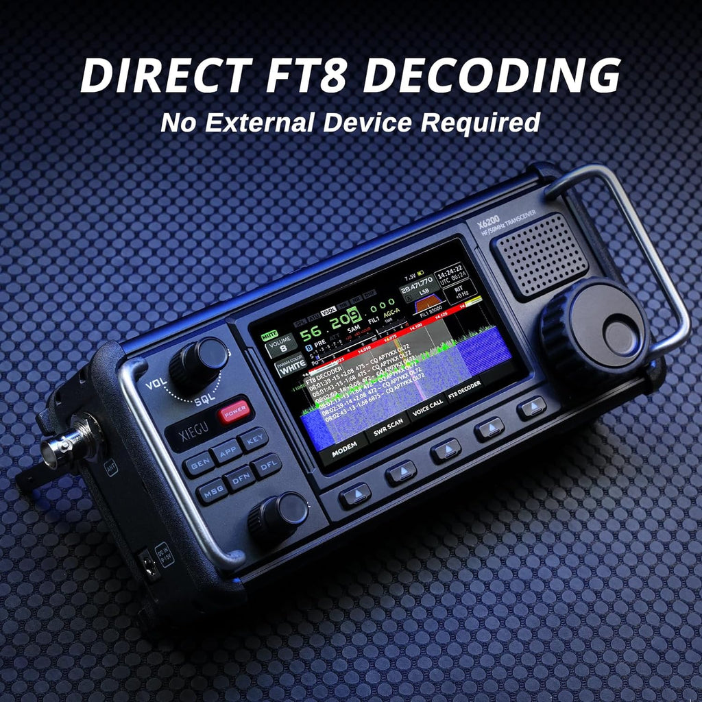 Portable HF Radio Transceiver with 4" LCD Screen J41169