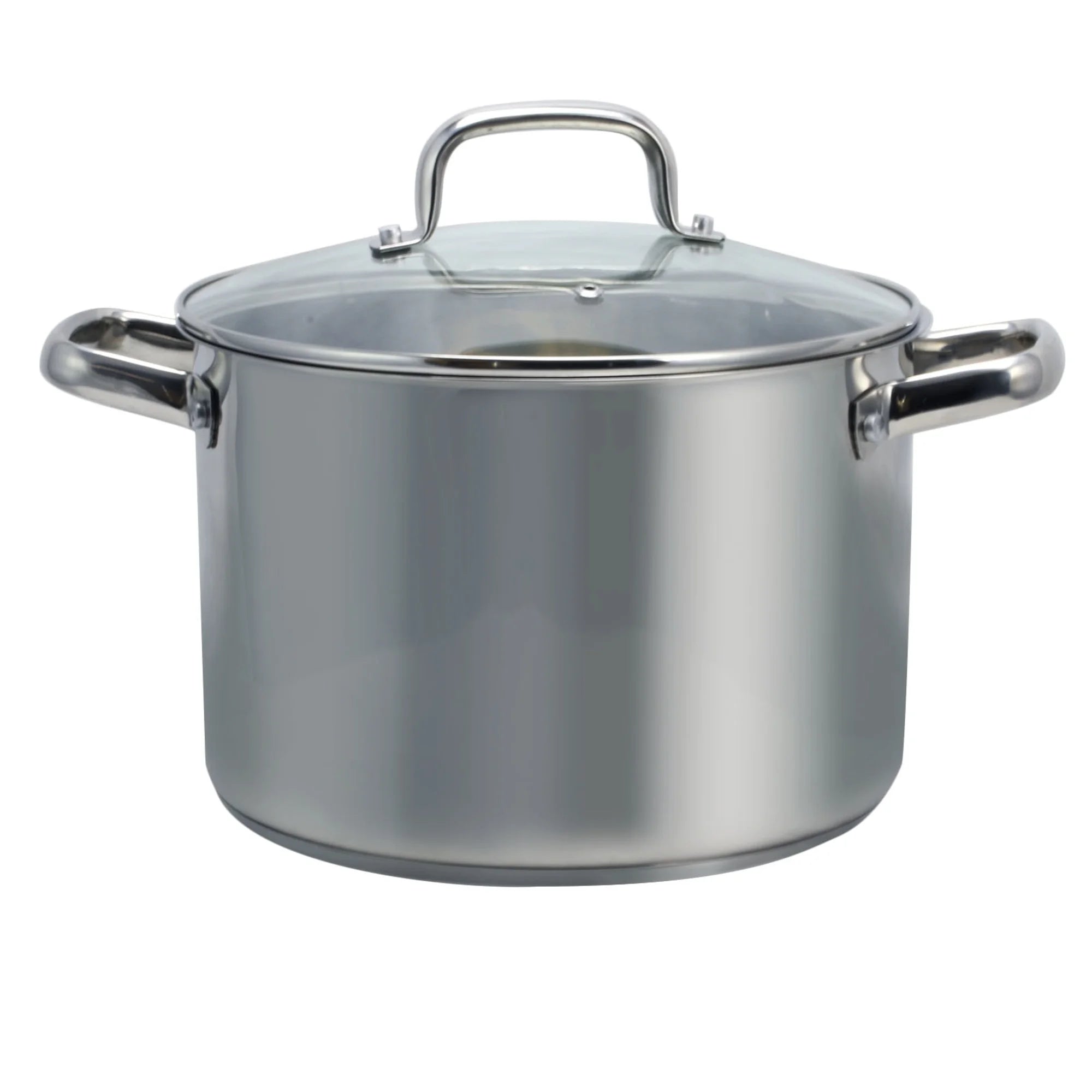 8 Quart Stock Pot with Tempered Glass Lid B520