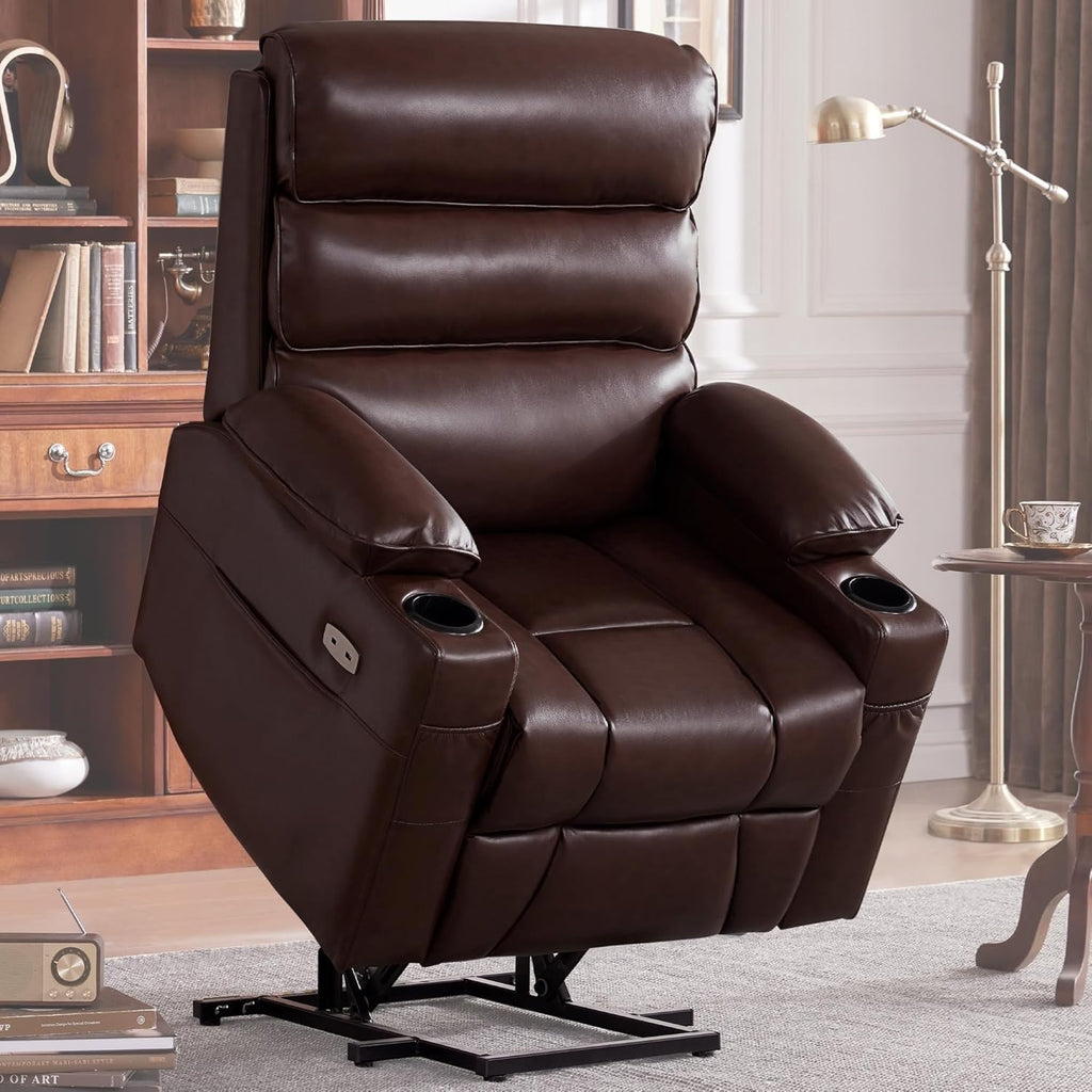 Leather Power Lift Recliner Chair with Massage and Heated F199