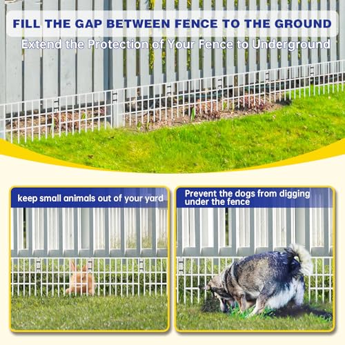 35 Panels 38 Ft X 13 in No Dig Rustproof Metal Garden Fence U39551