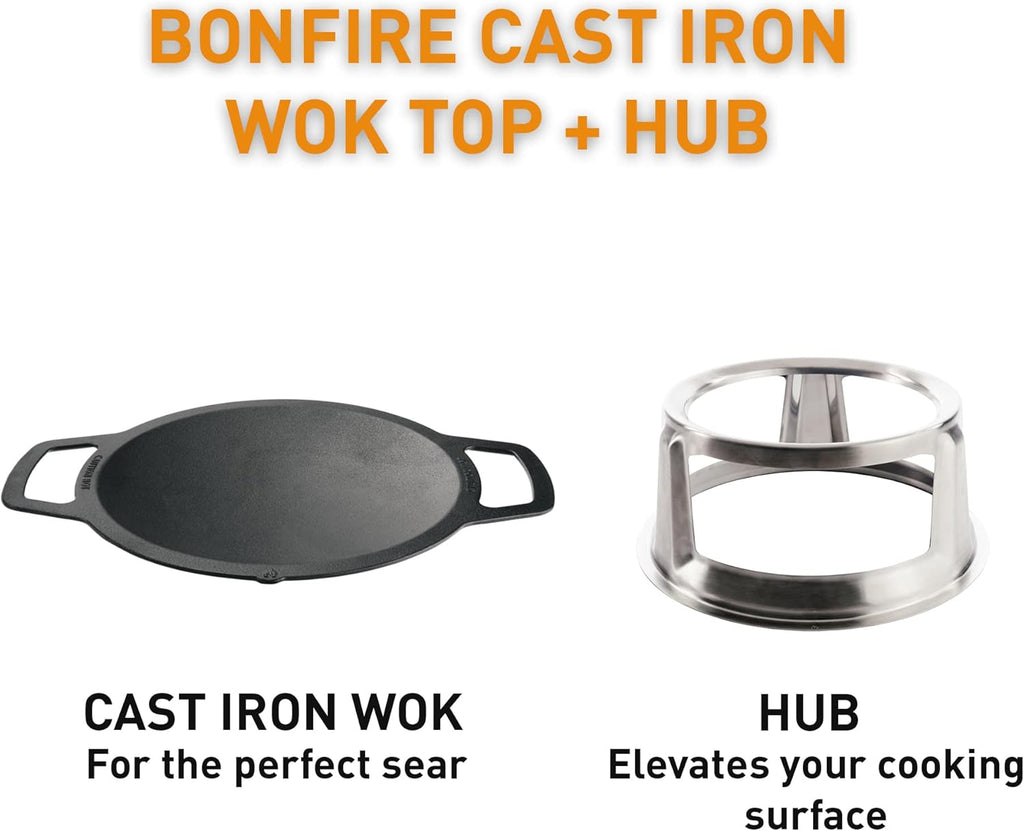 Cast Iron Cooktop with Stainless Steel Hub, 21.5lbs, 17.5 Diameter Y8623