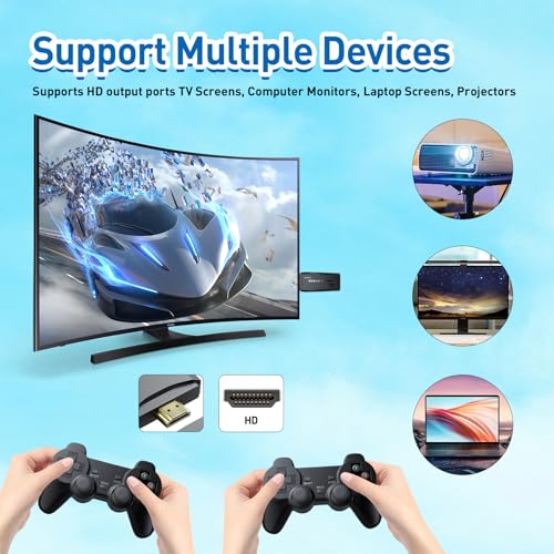 12,000+ Classic Games Retro Game Console with 2 Wireless Controllers H91148