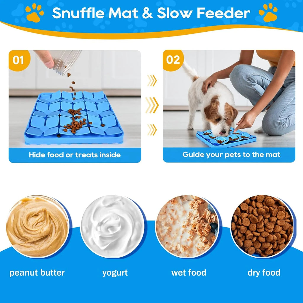 Purple Silicone Snuffle Mat for Dogs W458265