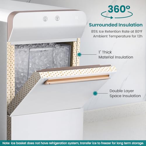 White Countertop Nugget Ice Maker L57577