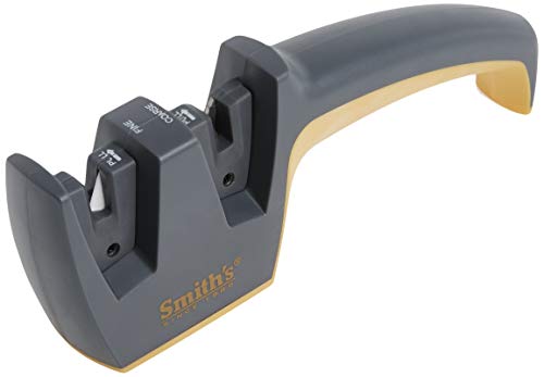 Grey Pull-Thru Knife Sharpener with Coarse & Fine Sharpeners W499278