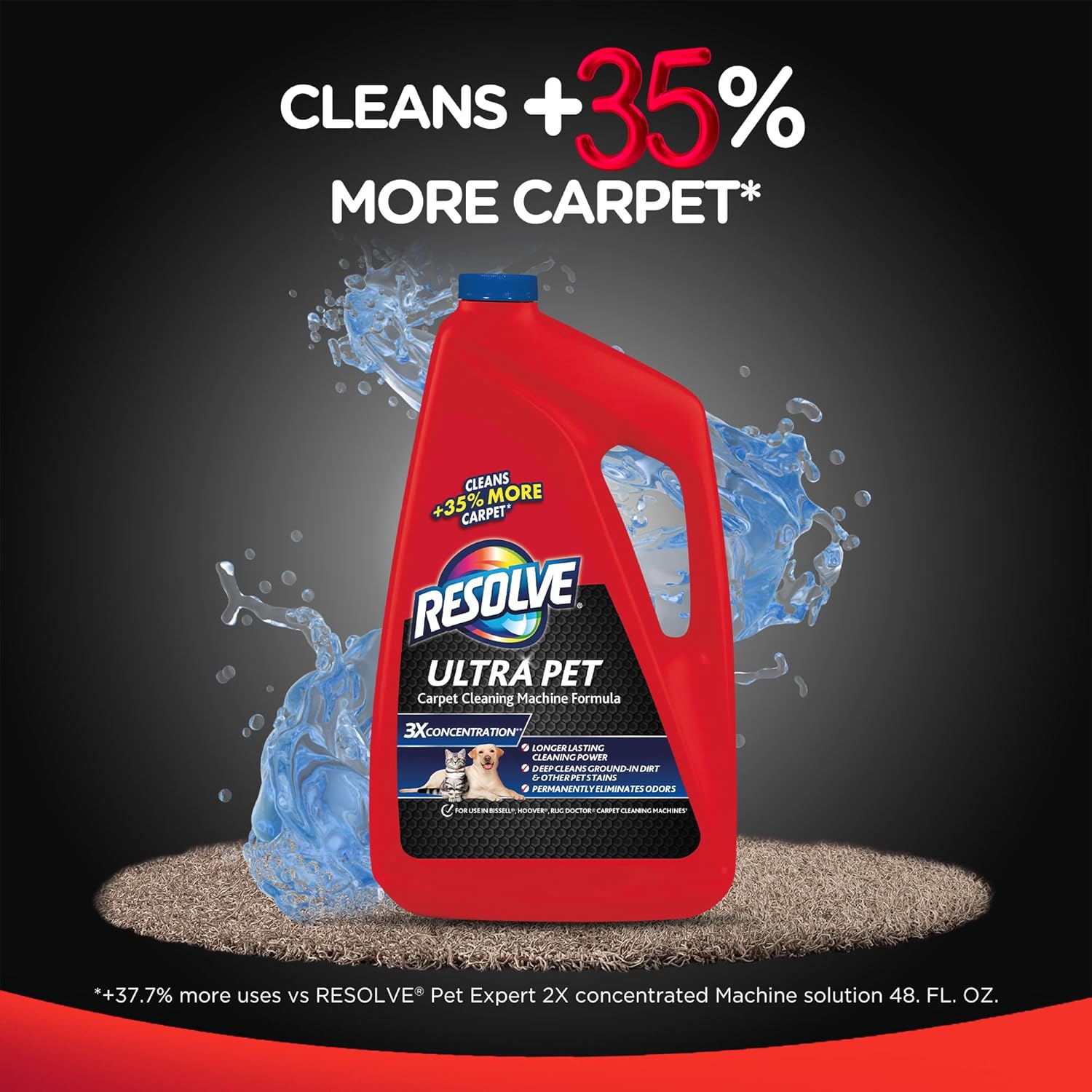 48 oz 3X Concentrate Carpet Cleaner Solution M748936