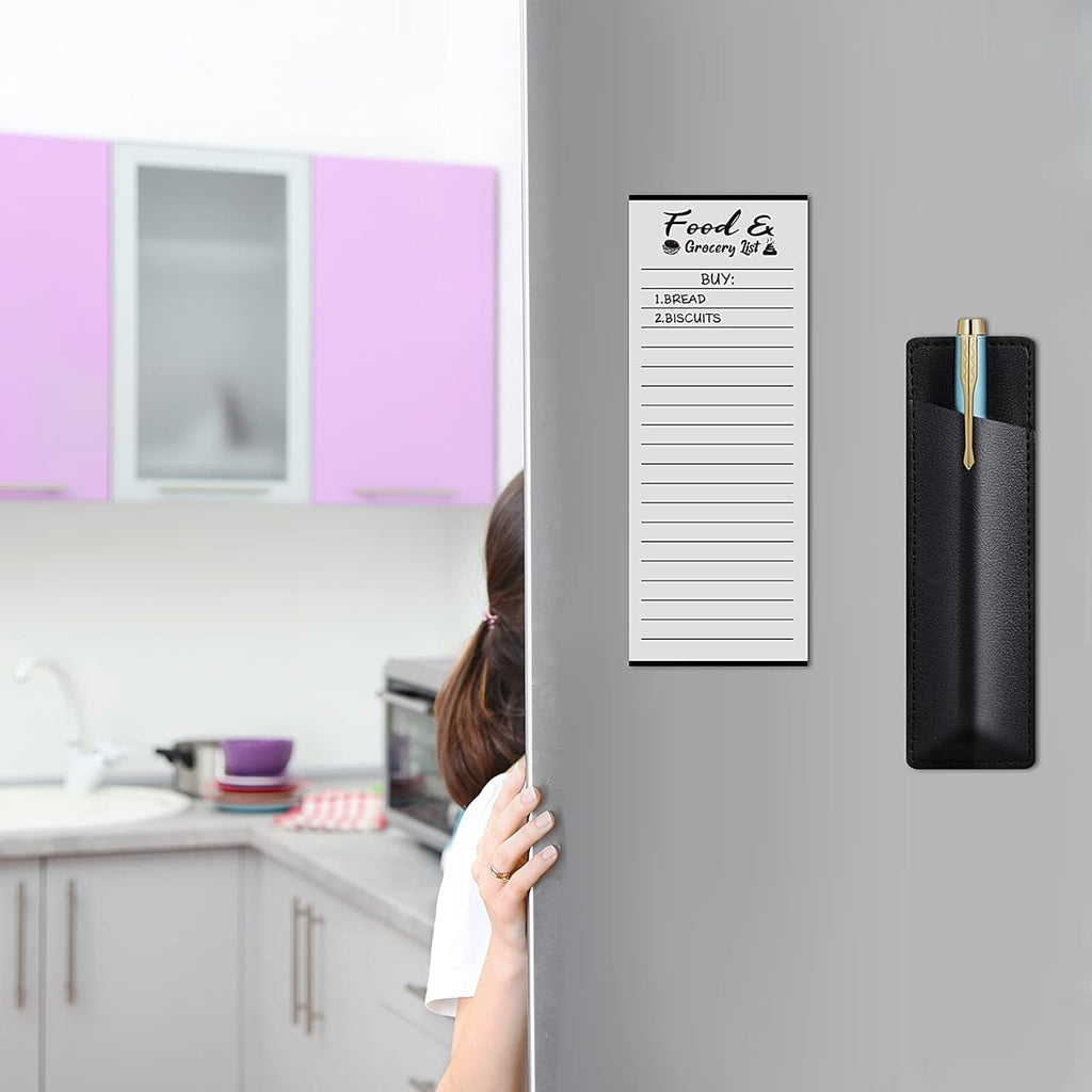 2 Pieces Magnetic List Set with Pen Holder V3715