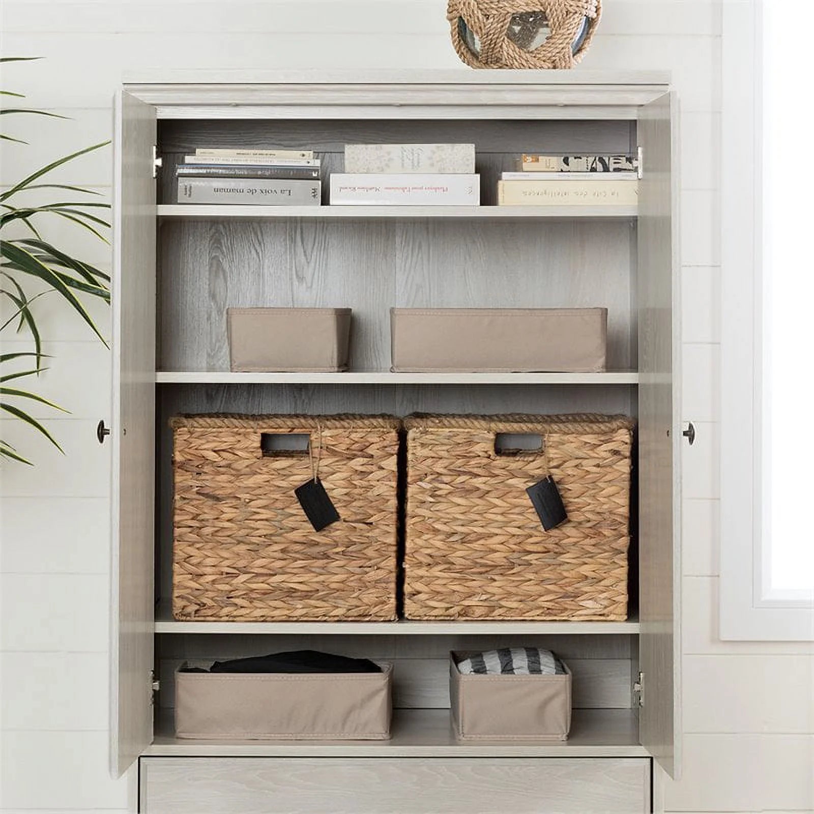2-Drawer Door Wood Armoire B977025