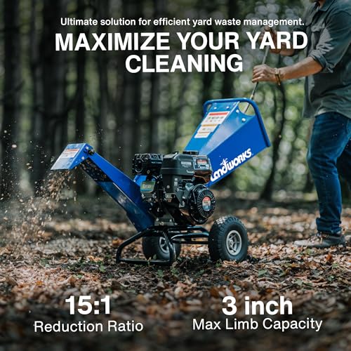 7 HP Gas Powered Wood Chipper Shredder Mulcher Q630268