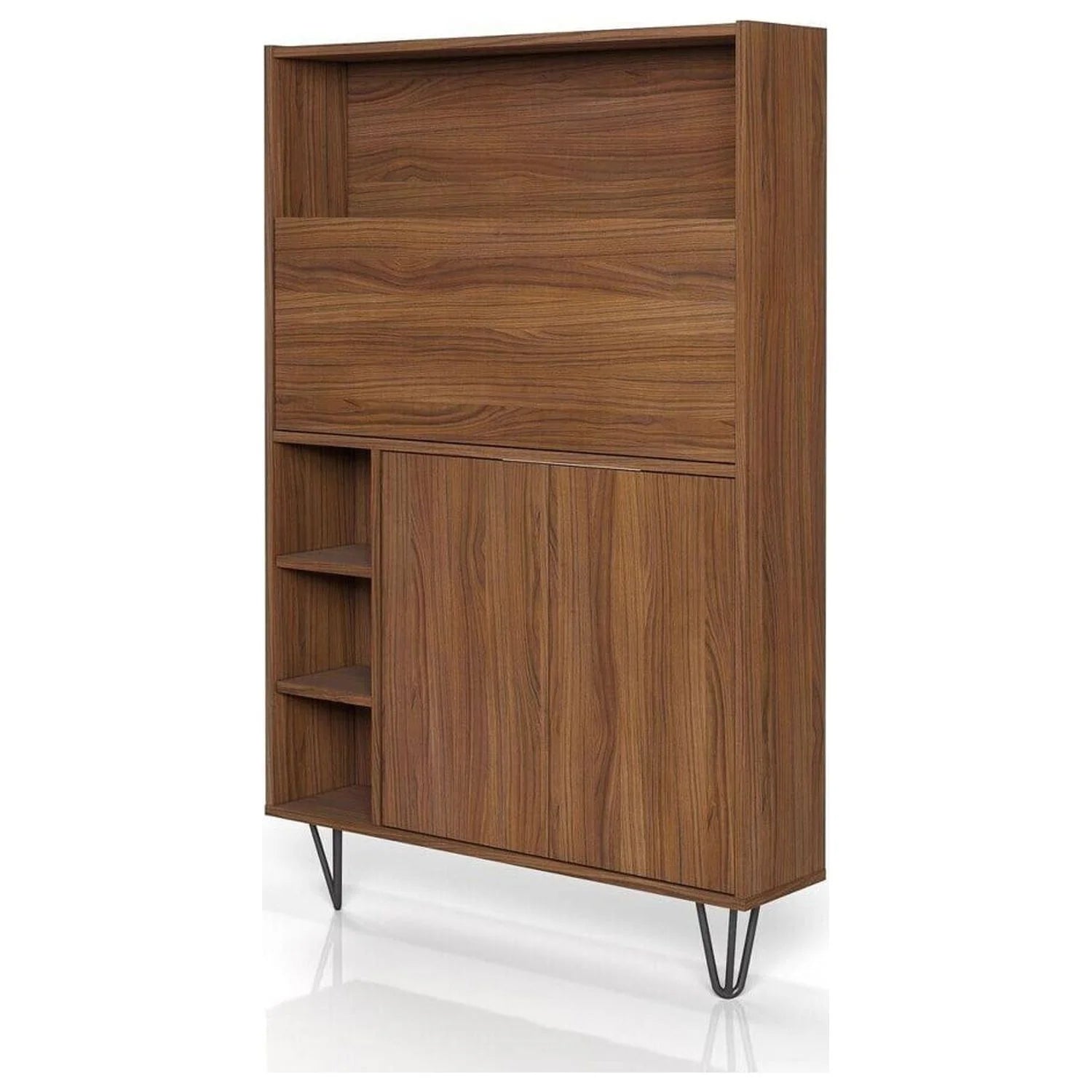 Walnut Slim Secretary Desk N92839