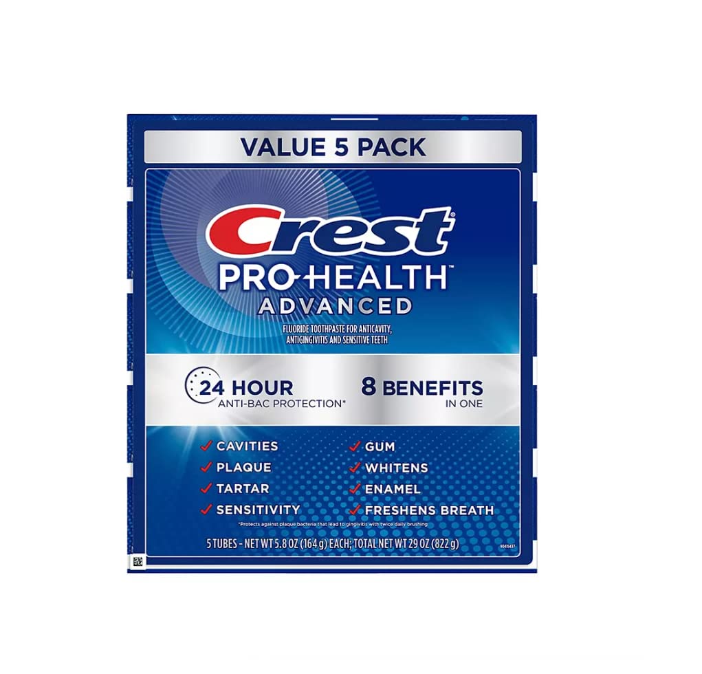 5.8 oz. 5 pk. Advanced White Toothpaste B68924
