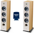 Light Wood 3-Way Floorstanding Speakers A171304