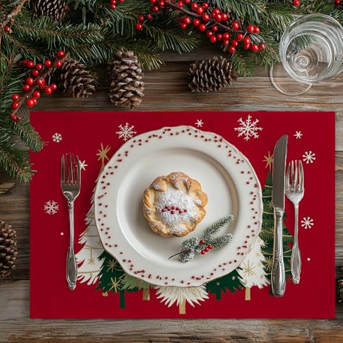 Christmas Placemats Set of 4 Green J4058