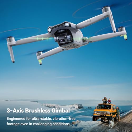 2 Drone with 6K Camera, 3-Axis Gimbal, 70-Min Flight Time with 2 Batteries S84380