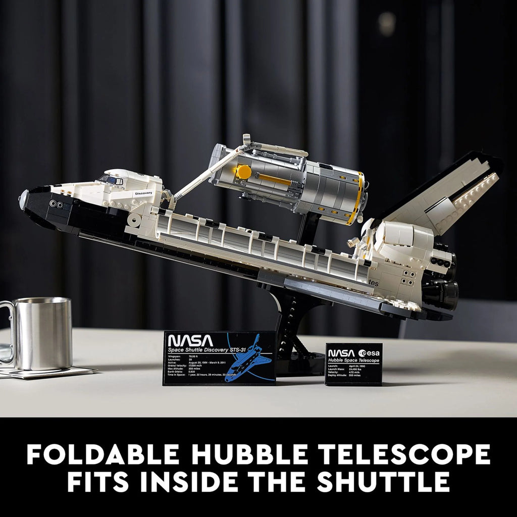 LEGO Icons NASA Space Shuttle Discovery Model Building Kit with Hubble Telescope I56667