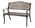 Antique Bronze Cast Aluminum Patio Bench Q331452