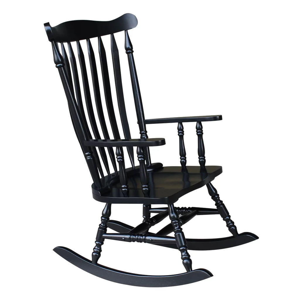 Antique Black Rocking Chair O327