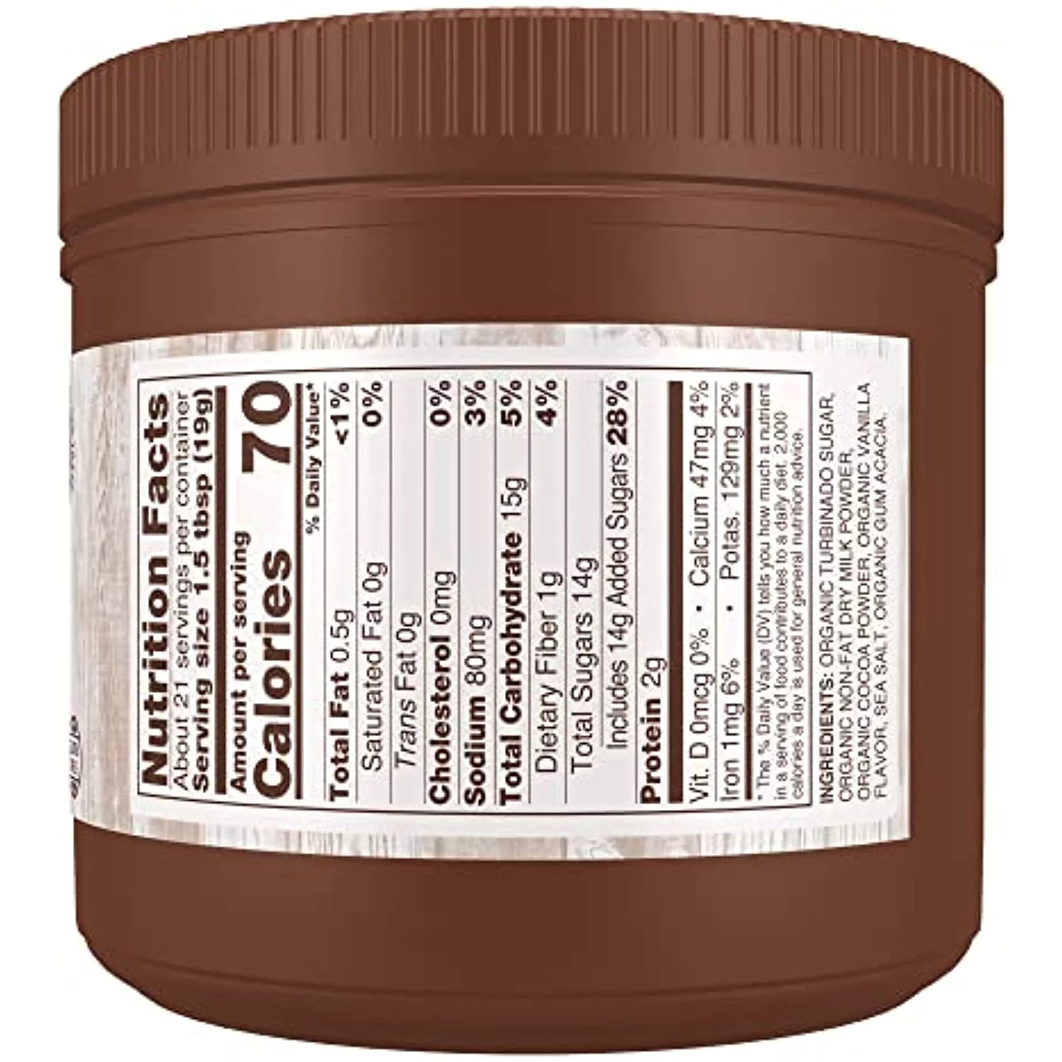 Organic Hot Cocoa, Instant, Milk Chocolate, Low-Fat, Gluten-Free, 14-Ounce O5696
