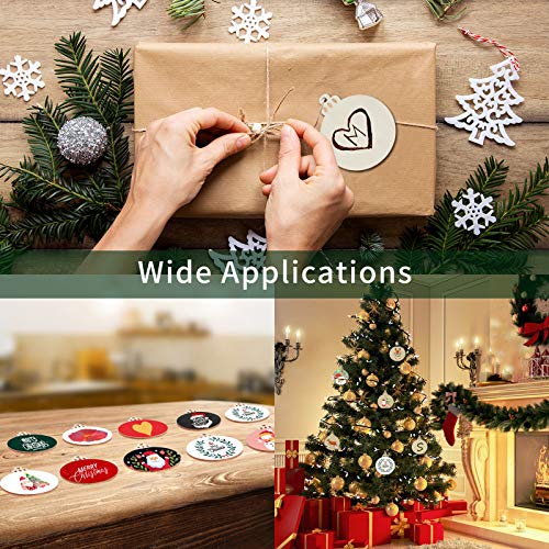 50PCS 4-Inch Unfinished Pre-Drilled Wood Slices Circles Z114820