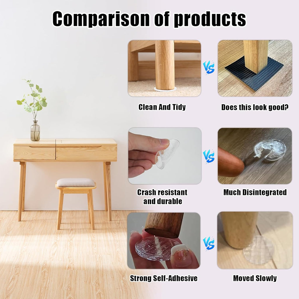 12 PCS Clear Non Slip Furniture Pads Q751083