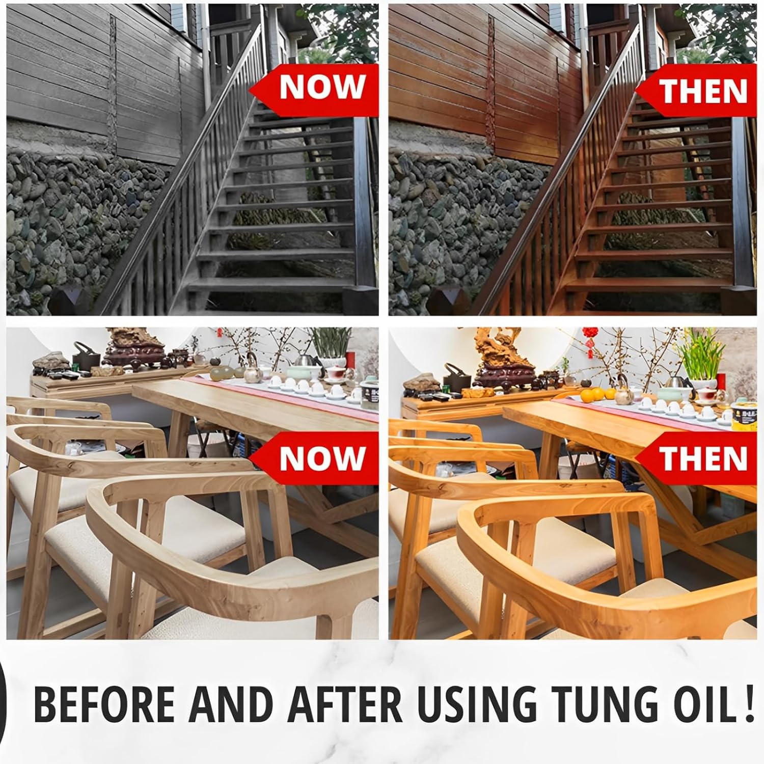 32 OZ Pure Natural Tung Oil for Wood I153