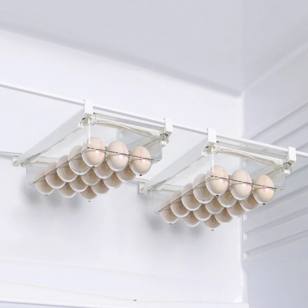 Transparent Refrigerator Egg Tray with Handle S150063