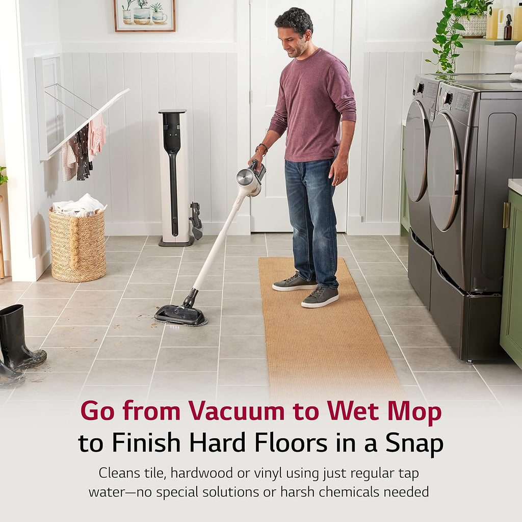 Cordless Stick Vacuum Cleaner with Wet Mop and Extra Removable Battery W14024