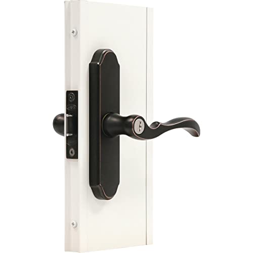 Brushed Nickel Storm Door Mortise Handle Set K5441