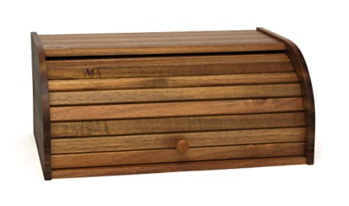 Acacia Wood Rolltop Bread Box H74865