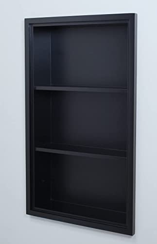 Dark Brown Recessed Wall Medicine Cabinet P380