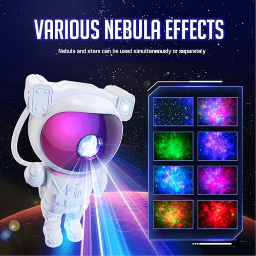 Astronaut Space Projector Starry Nebula Ceiling LED Lamp with Timer and Remote O8288