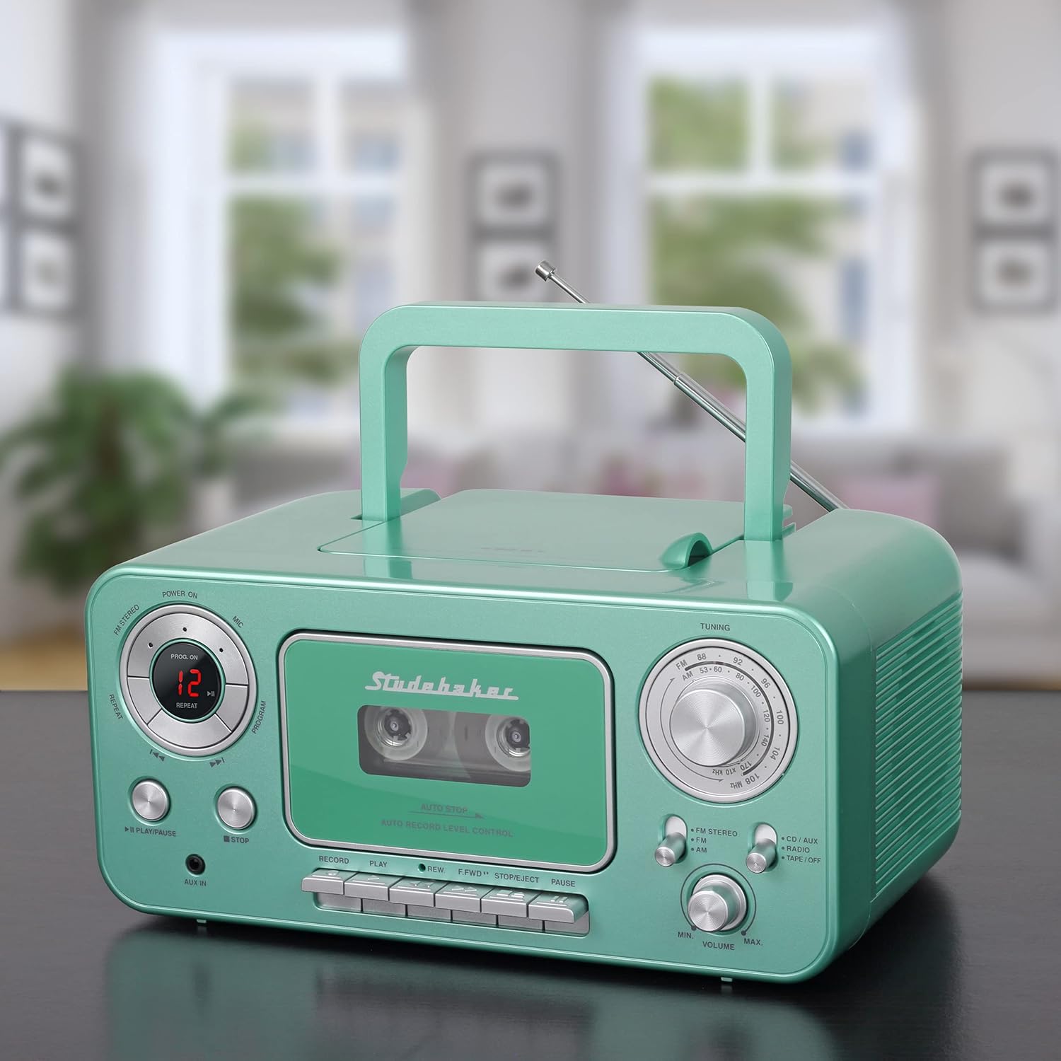 Portable Stereo CD Player with AM/FM Stereo Radio and Cassette Player G6011