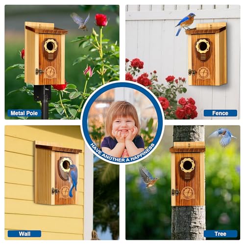 Wooden Hanging Bird House U471479